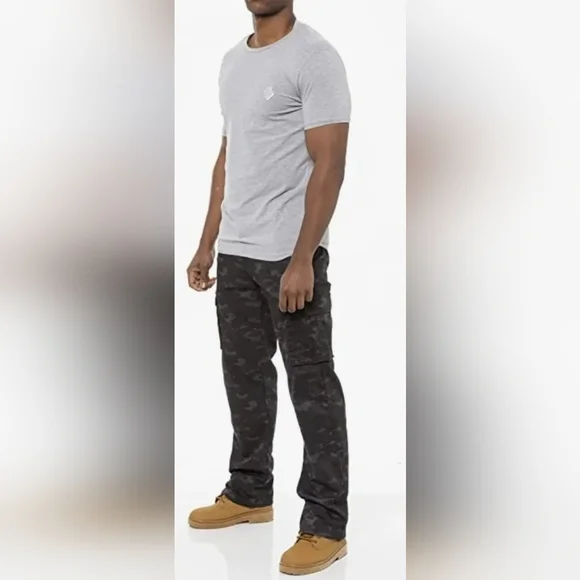 KRUZE Mens Cargo Combat Trousers Size 42R - Picture 7 of 8